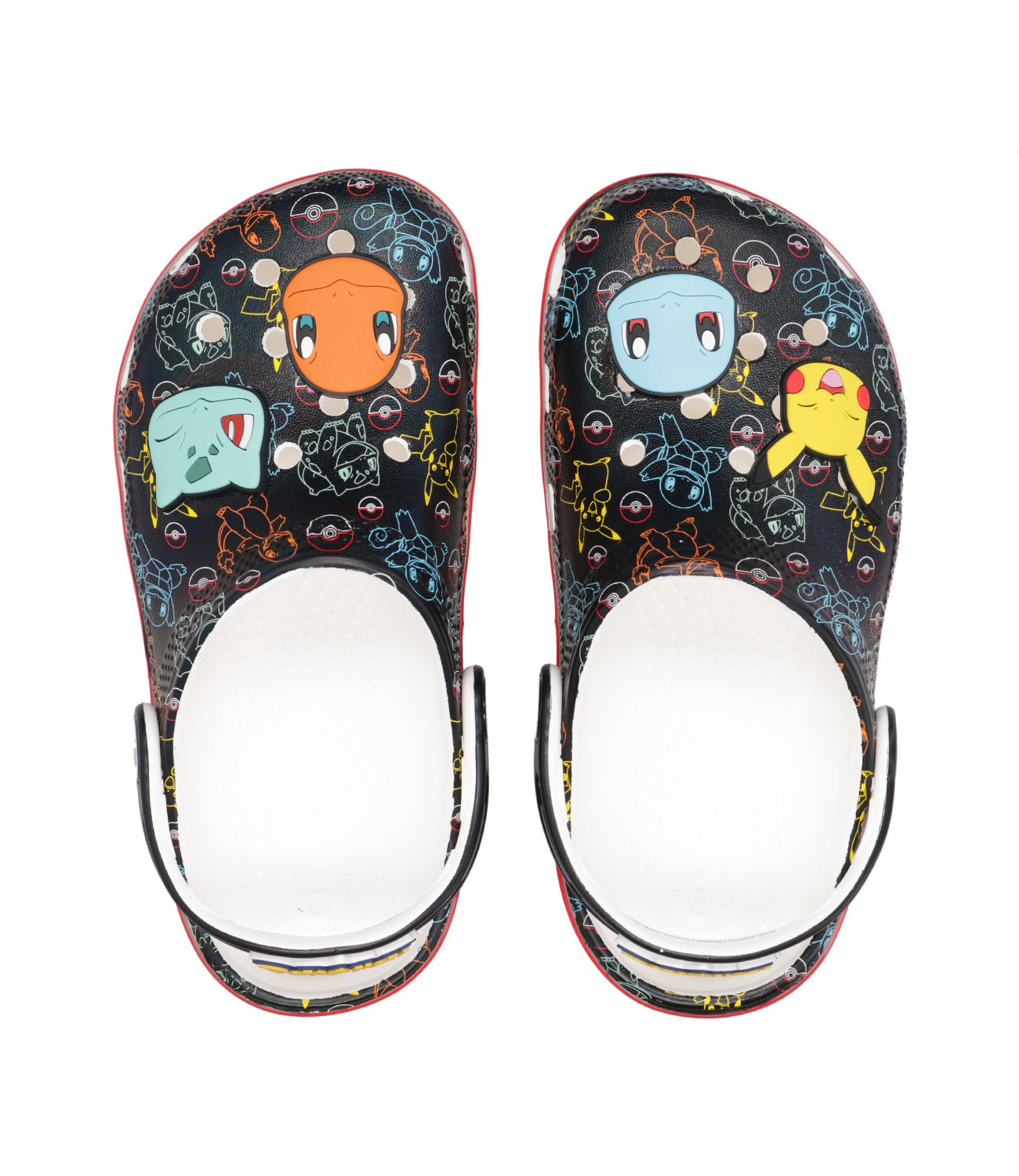 Crocs Kids | Sabot Pokemon Print Classic Clog T Nero e Rosso