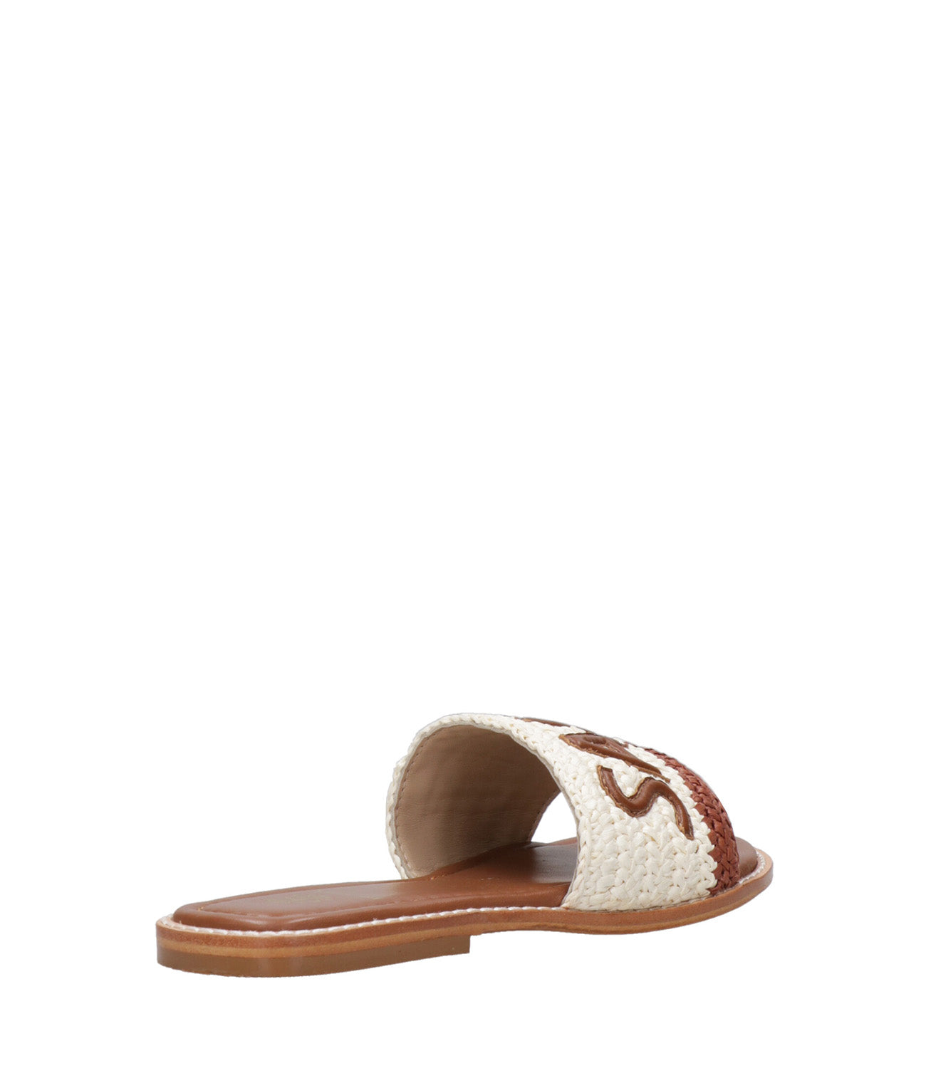 De Siena Shoes | Ciabatta Saint Tropez Bianco sporco e Tabacco