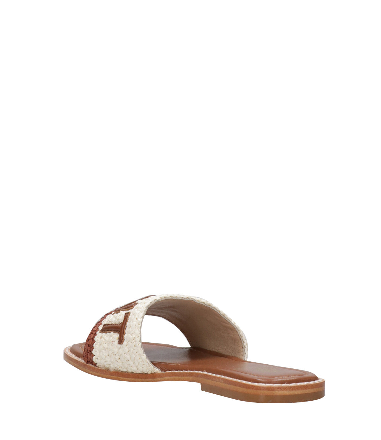 De Siena Shoes | Ciabatta Saint Tropez Bianco sporco e Tabacco