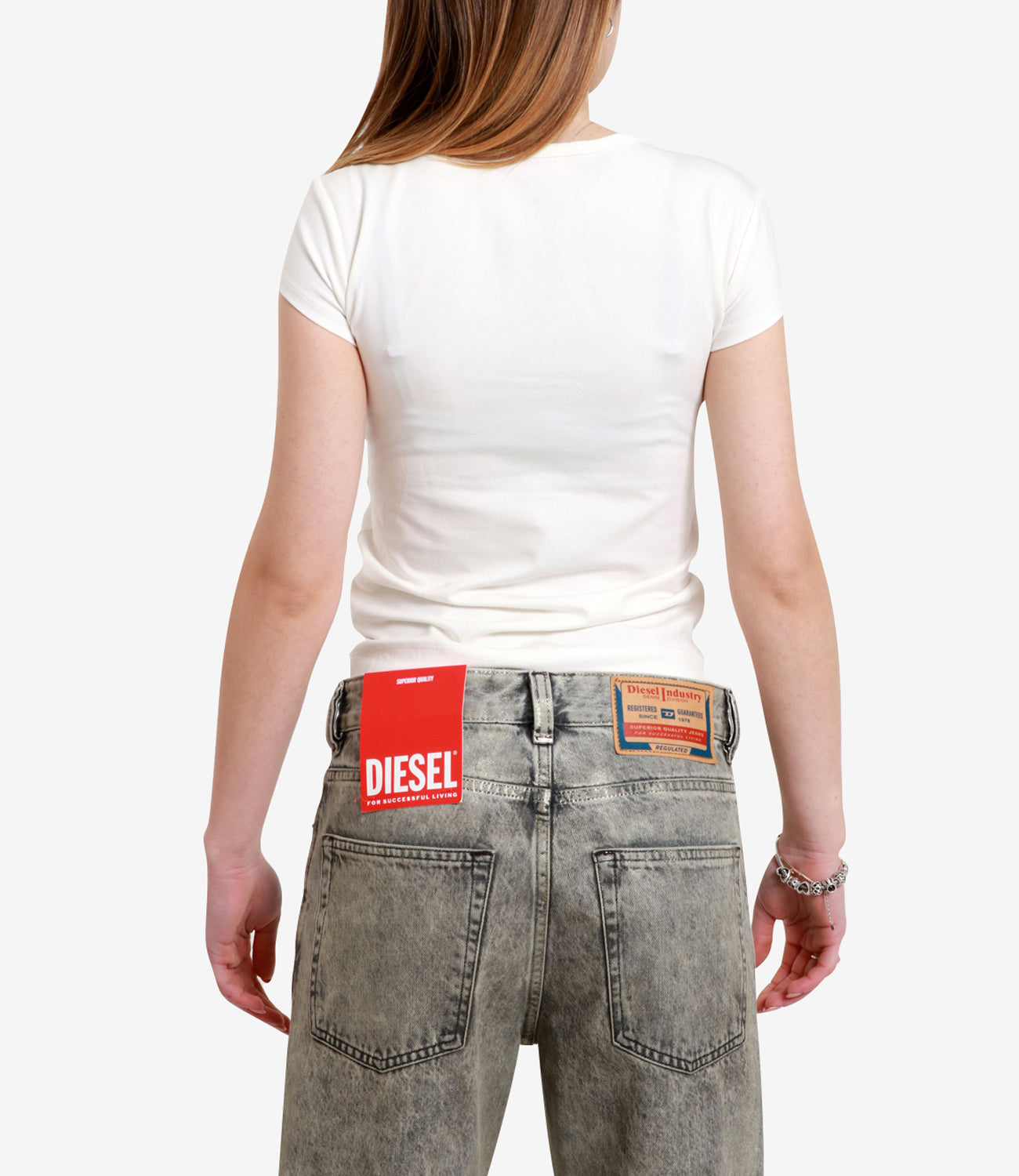 Diesel | T-Shirt T-Angie Bianca e Rossa