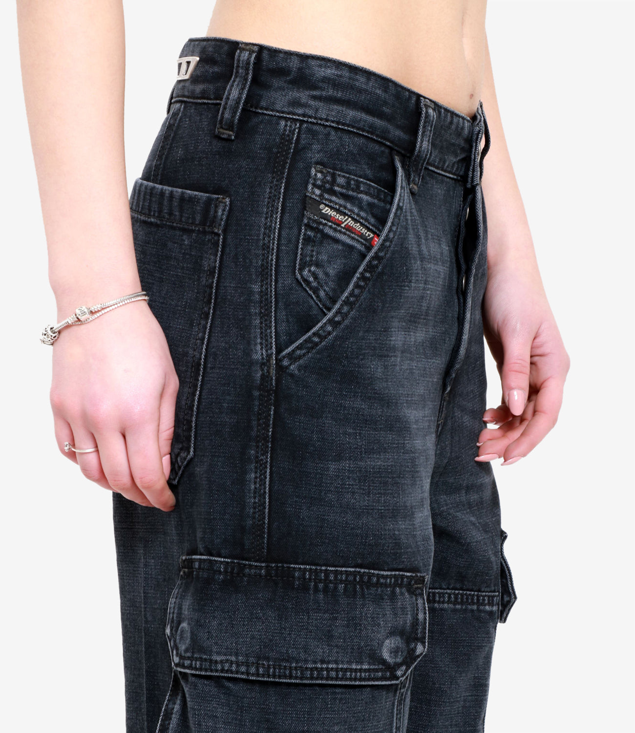 Diesel | Jeans D-Pot-Cargo Denim nero