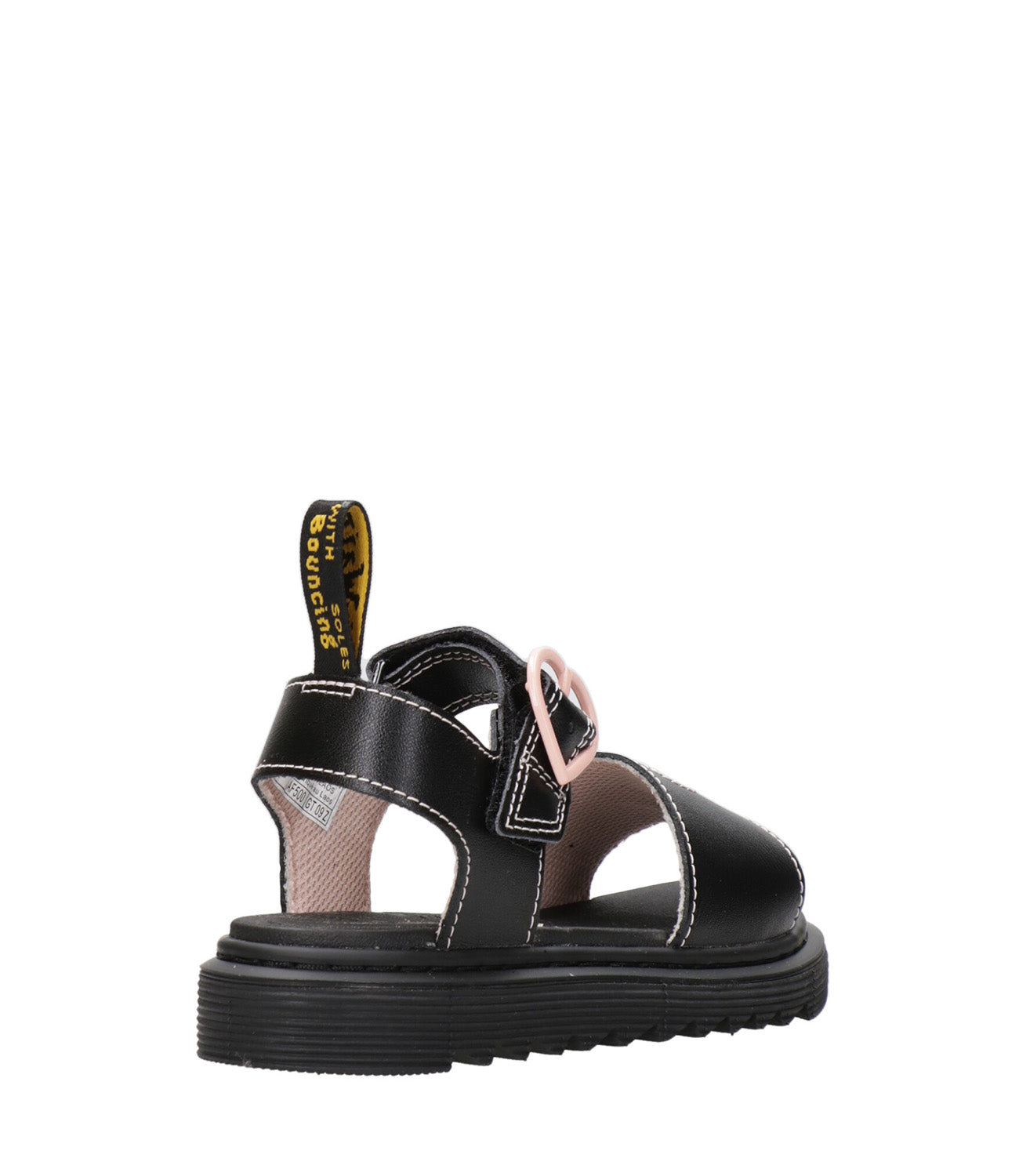 Dr Martens Kids | Sandalo Marlowe Hearts T Nero e Rosa