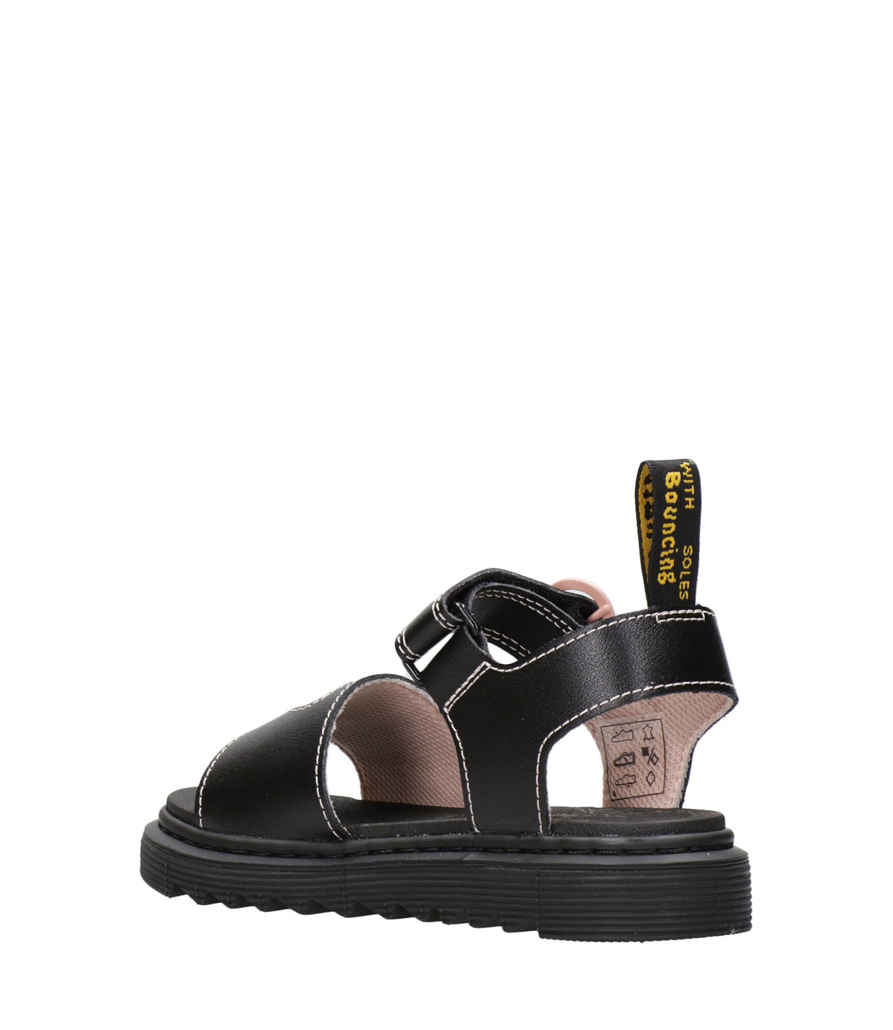 Dr Martens Kids | Sandalo Marlowe Hearts T Nero e Rosa