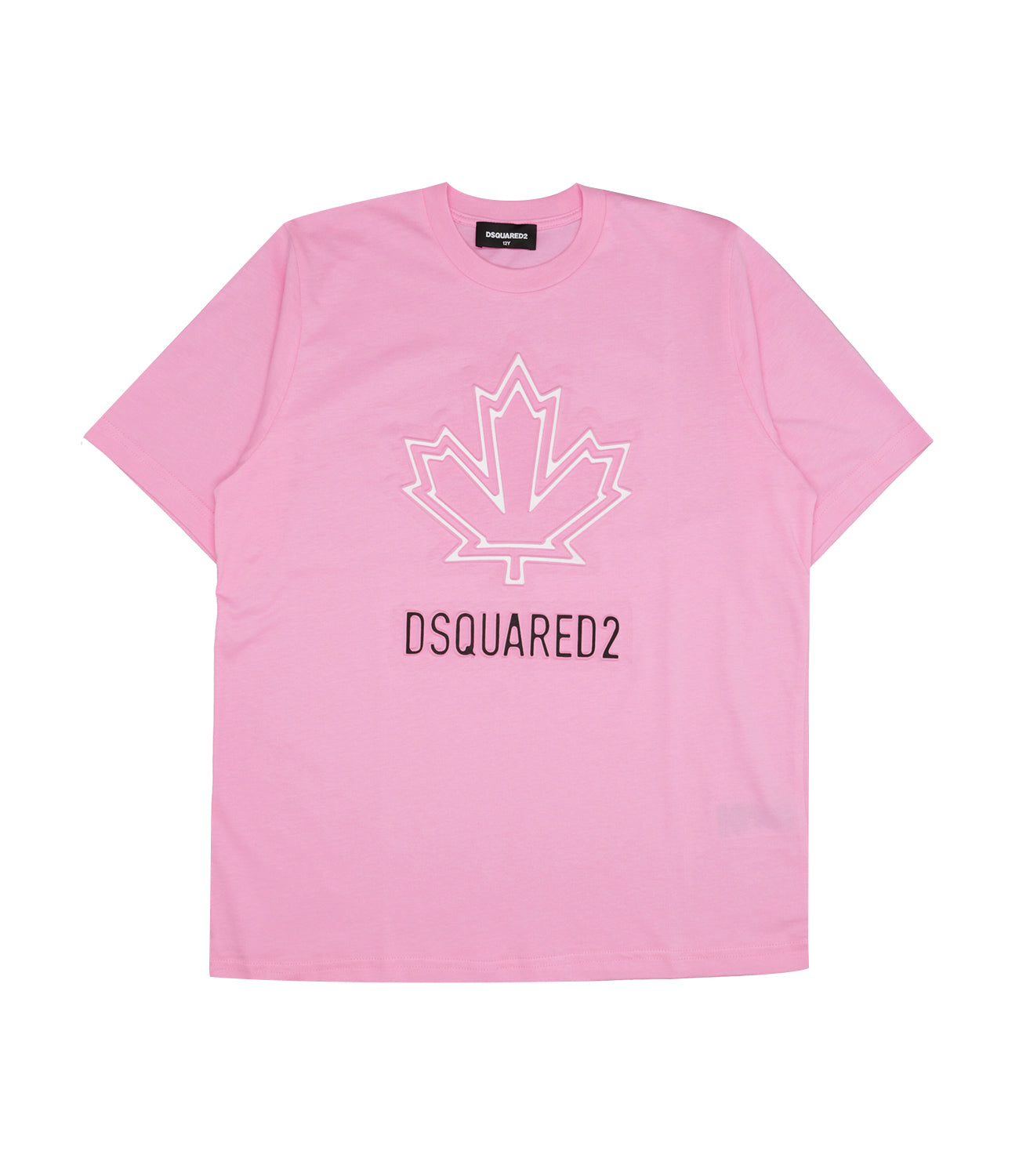 Dsquared2 Kids Dsquared2 Kids Maple Leaf T-Shirt Pink DQ2770