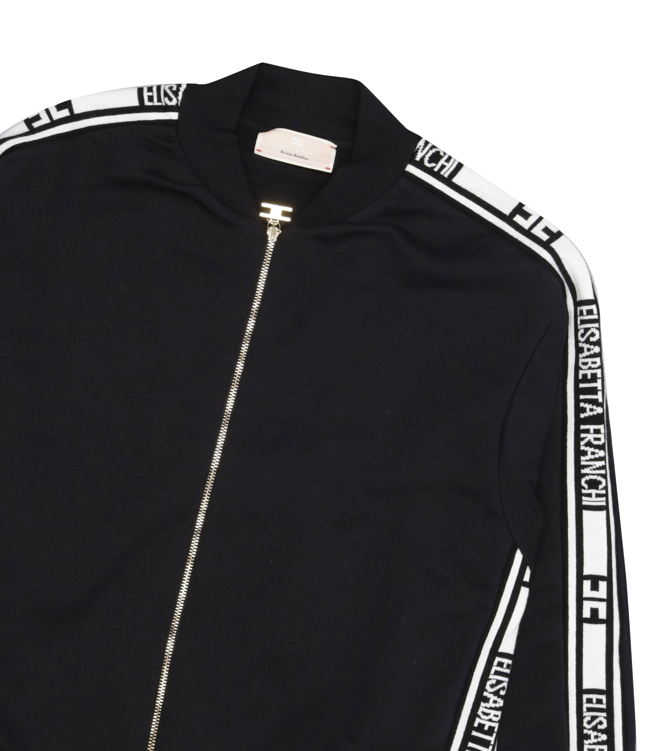 Elisabetta Franchi La Mia Bambina | Sweatshirt Black and Ivory