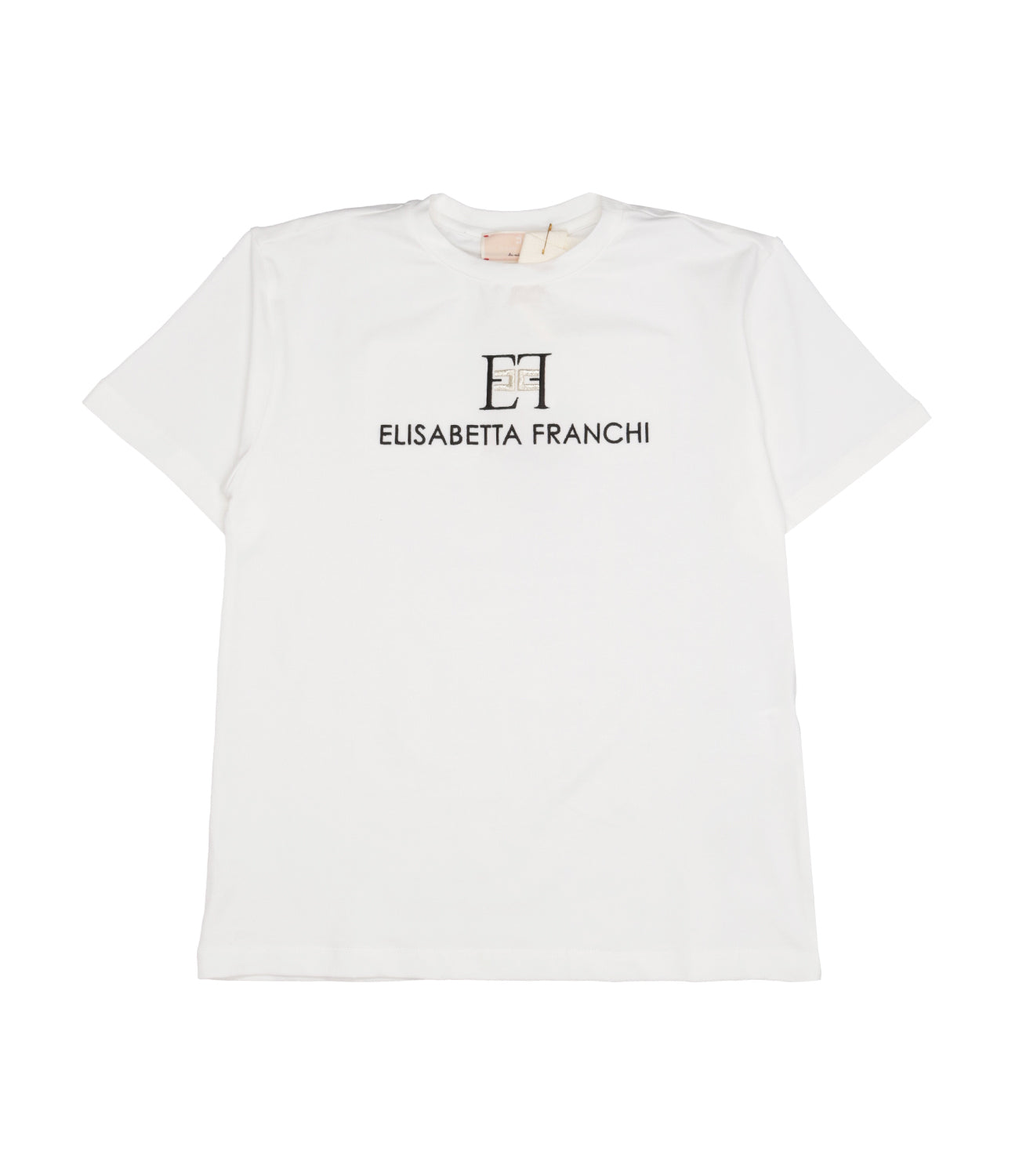 Elisabetta Franchi La Mia Bambina | Ivory and Black T-Shirt