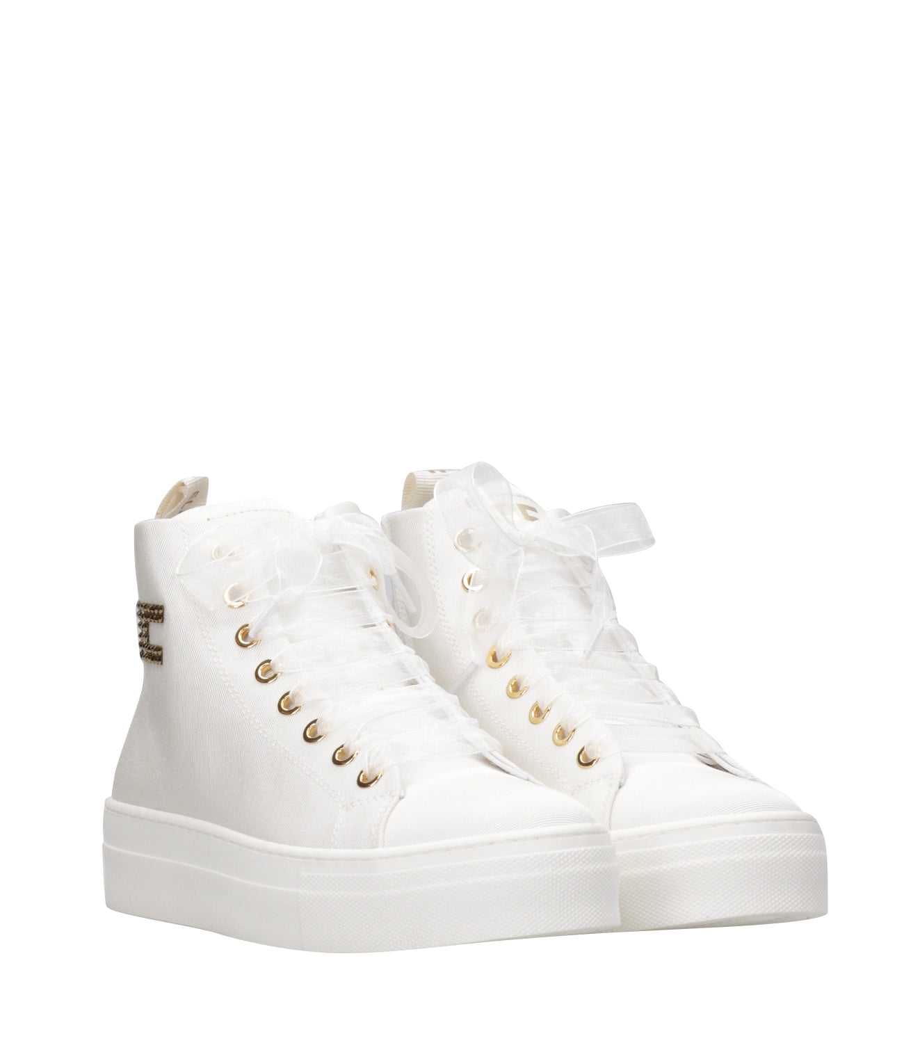 Elisabetta Franchi La Mia Bambina | Sneakers Bianco e Oro
