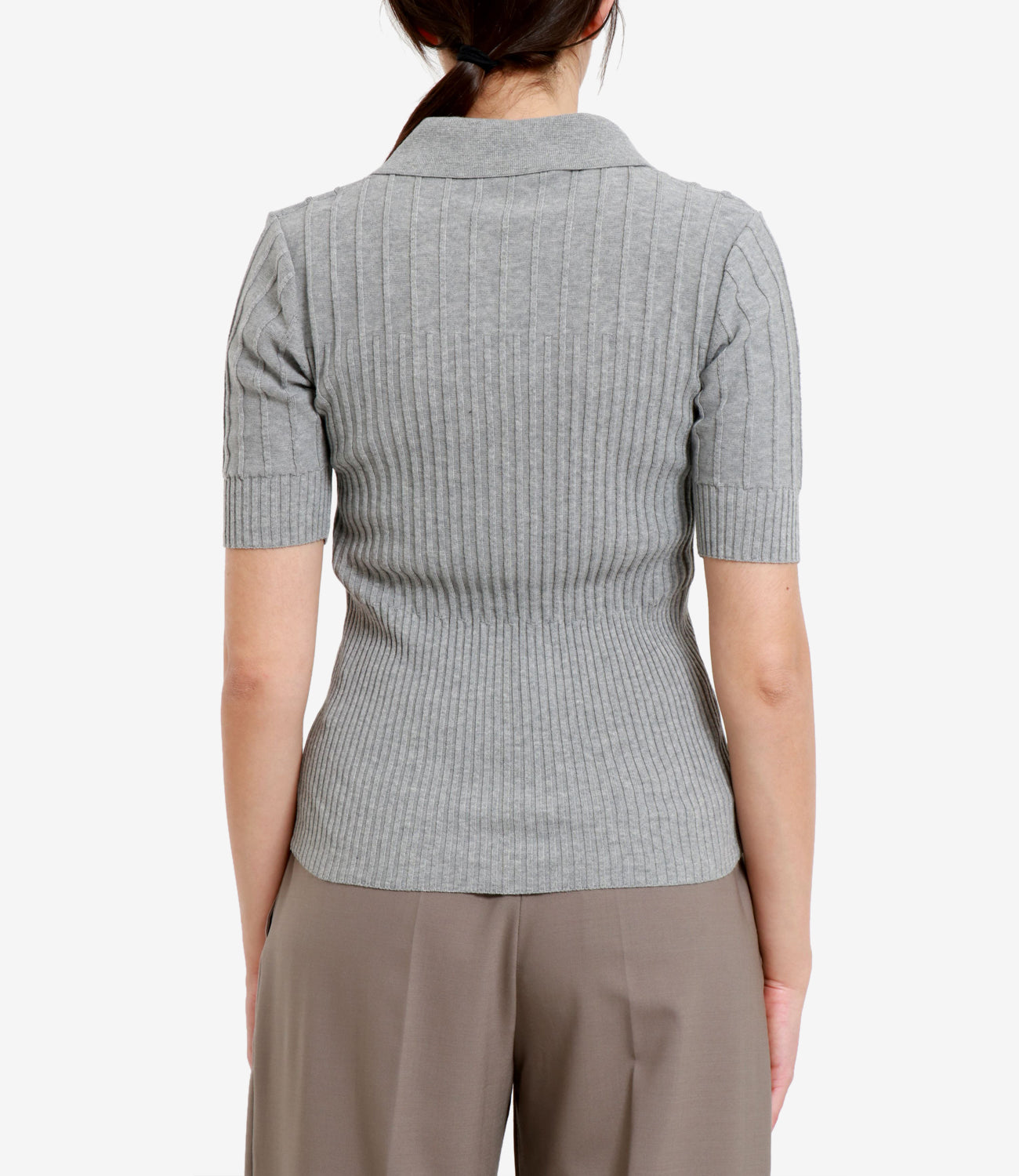 Erika Cavallini | Polo Eleonora Grigio perla