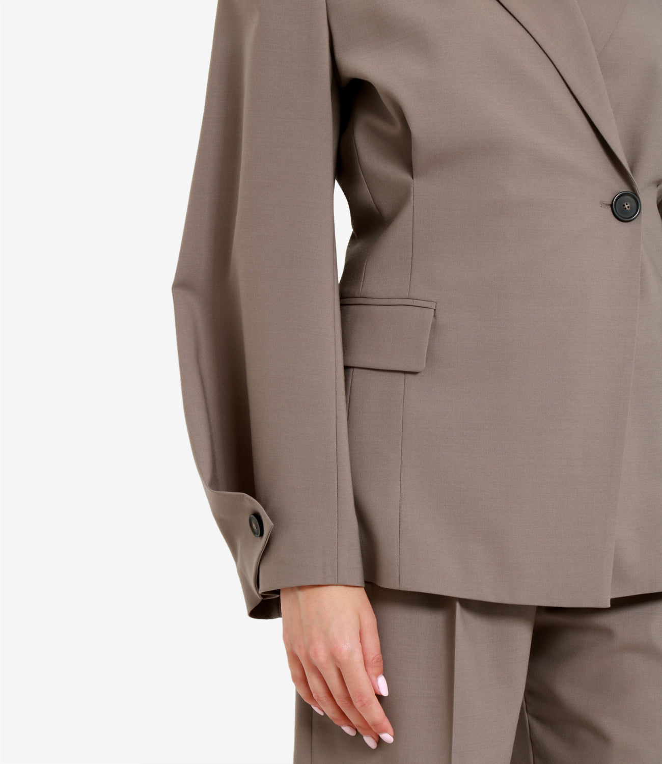 Erika Cavallini |Giacca Giuditta Taupe
