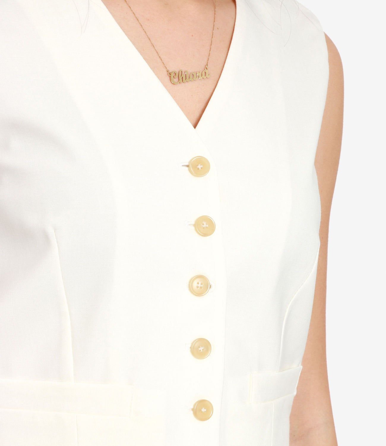 Erika Cavallini | Gilet Allegra Panna