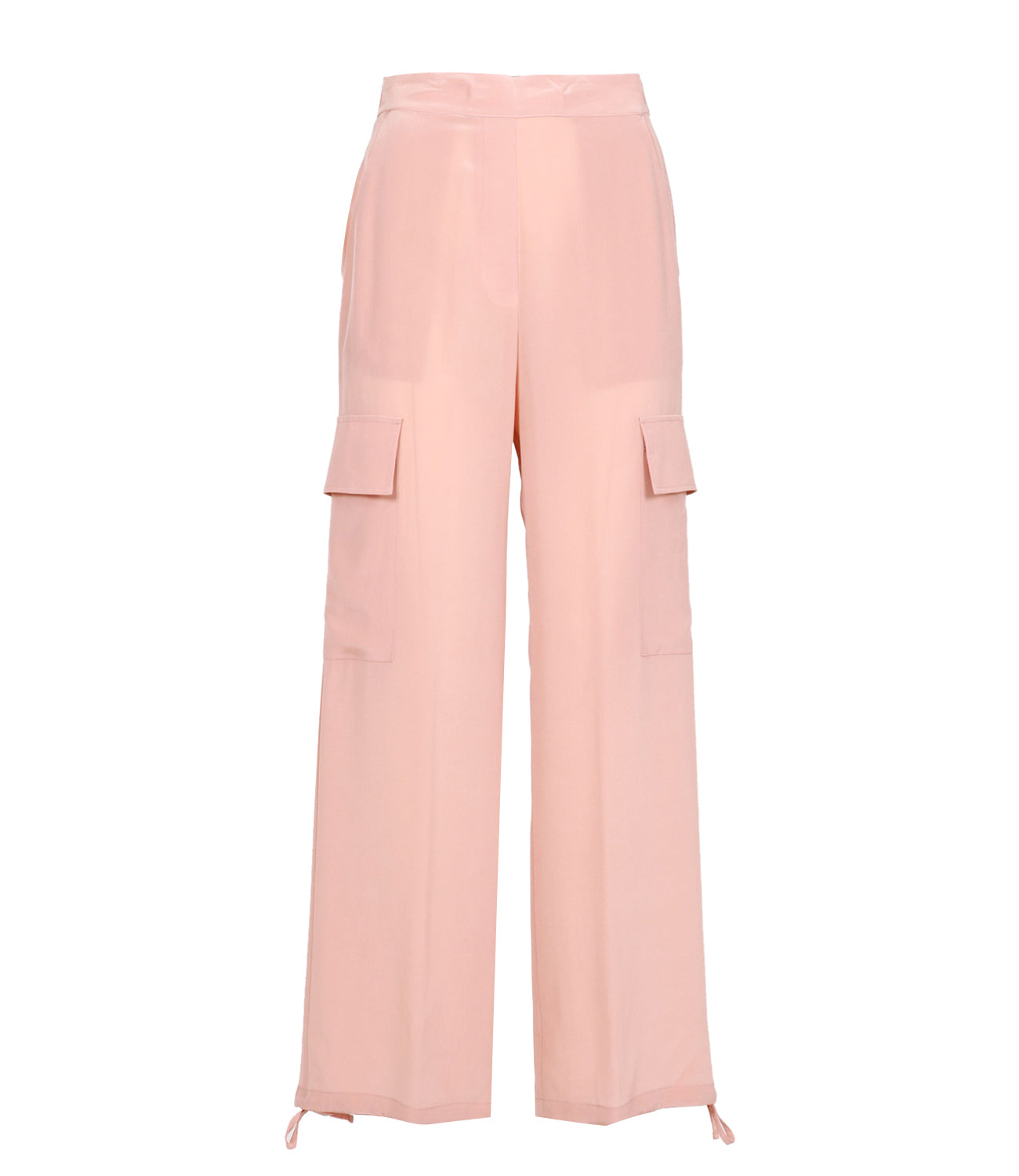 Taglie Forti Pantaloni Rosa Thea Pantaloni Rosa Palazzo Pantaloni