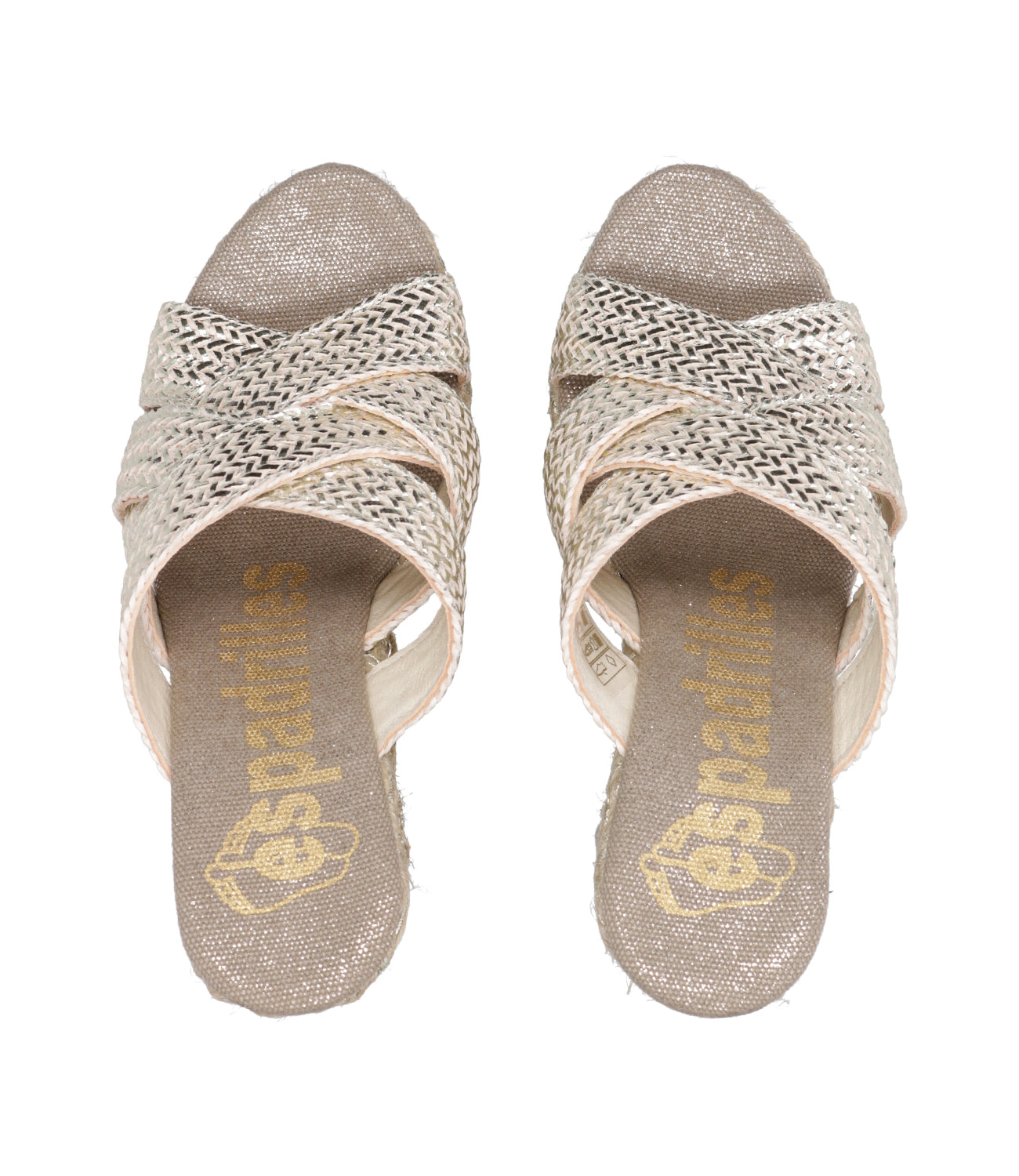 Espadrilles | Ciabatta Nico Trenzas Platino