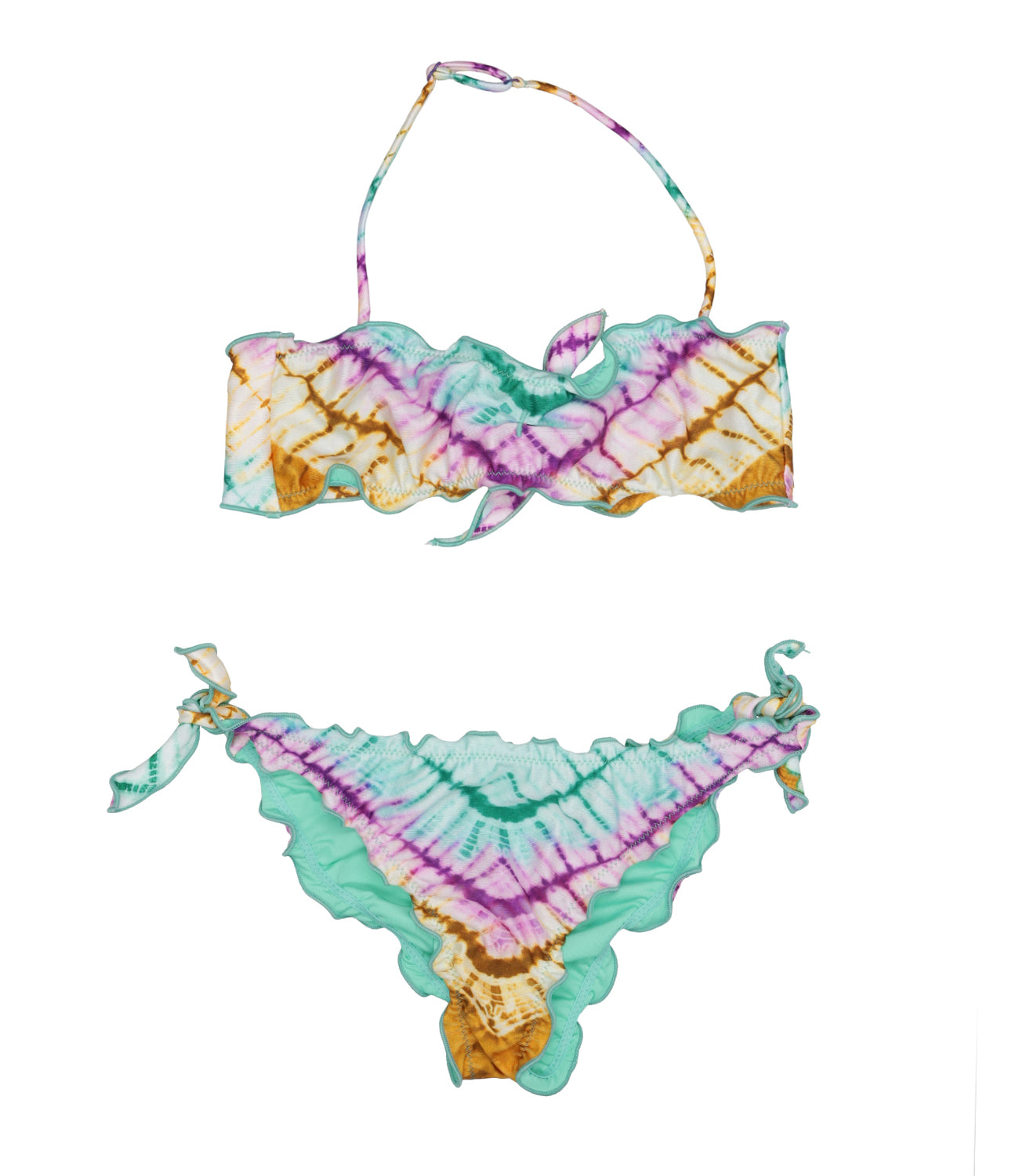 F**K Project Kids | Costume Bikini Verde acqua Giallo e Viola