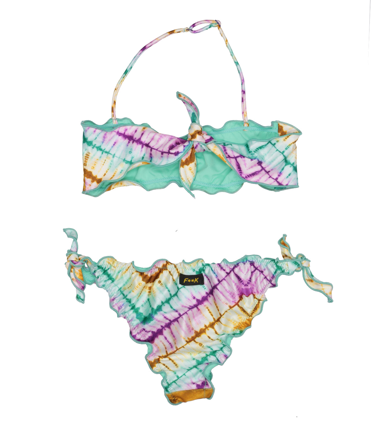 F**K Project Kids | Costume Bikini Verde acqua Giallo e Viola