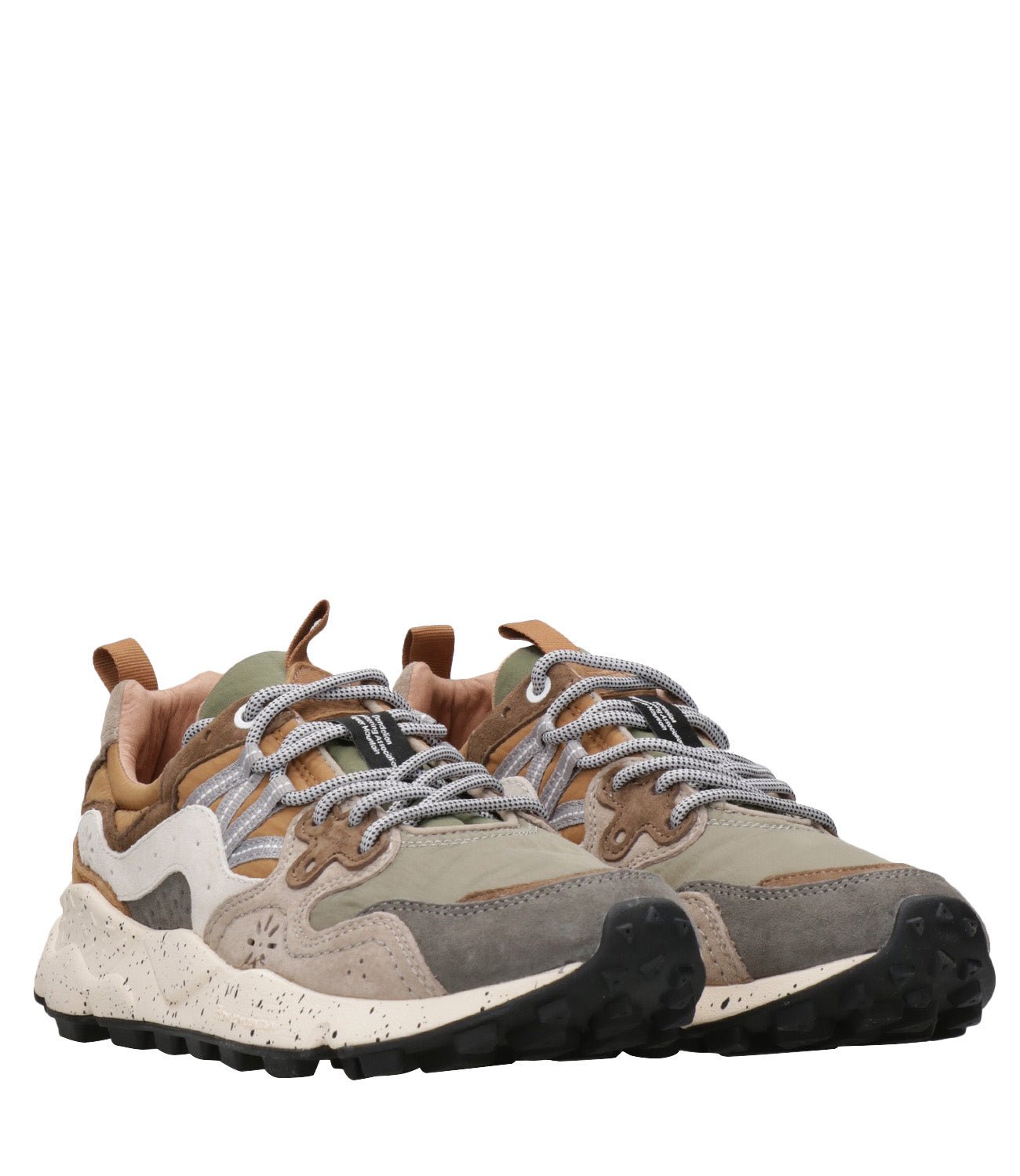 Flower Mountain | Sneakers Yamano 3 Man Verde militare Grigio e Marrone
