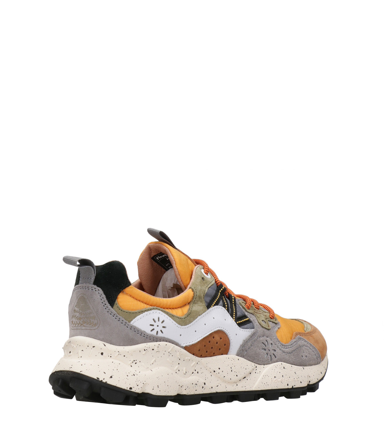 Flower Mountain | Yamano 3 Man Brown and Orange Sneakers