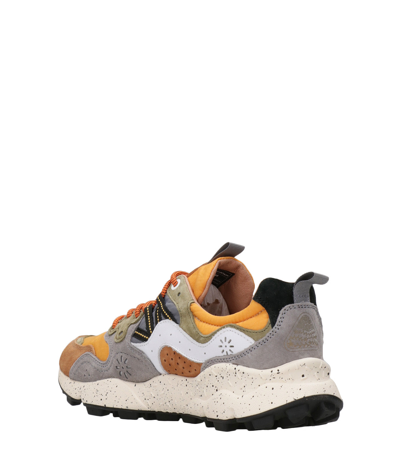 Flower Mountain | Yamano 3 Man Brown and Orange Sneakers