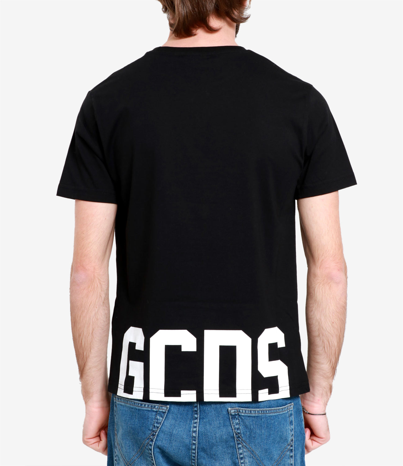 GCDS | T-Shirt Low Band Logo Nera