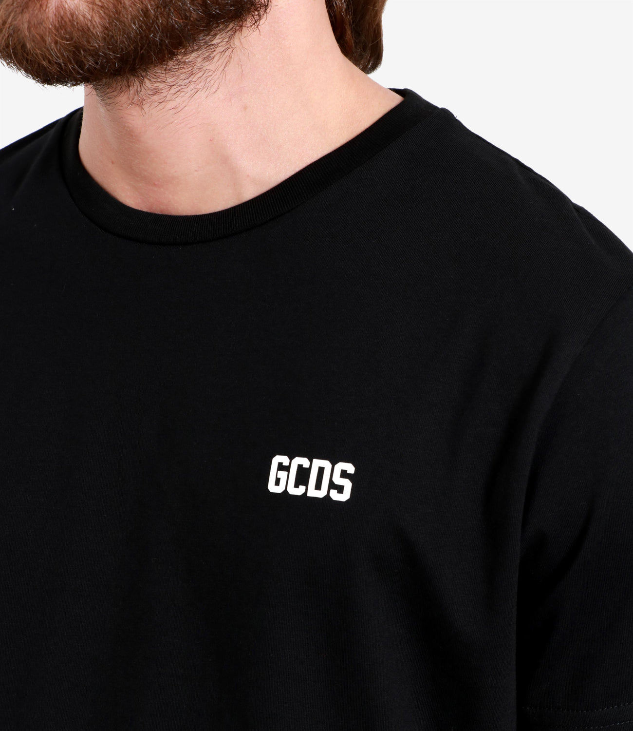 GCDS | T-Shirt Low Band Logo Nera