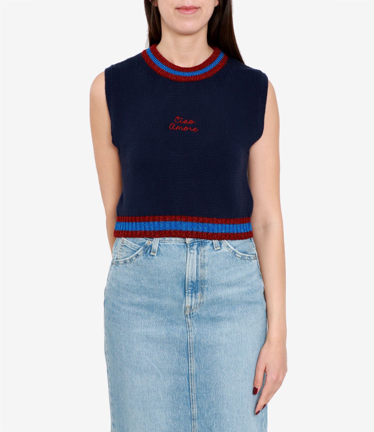 Giada Benincasa | Gilet Blu navy