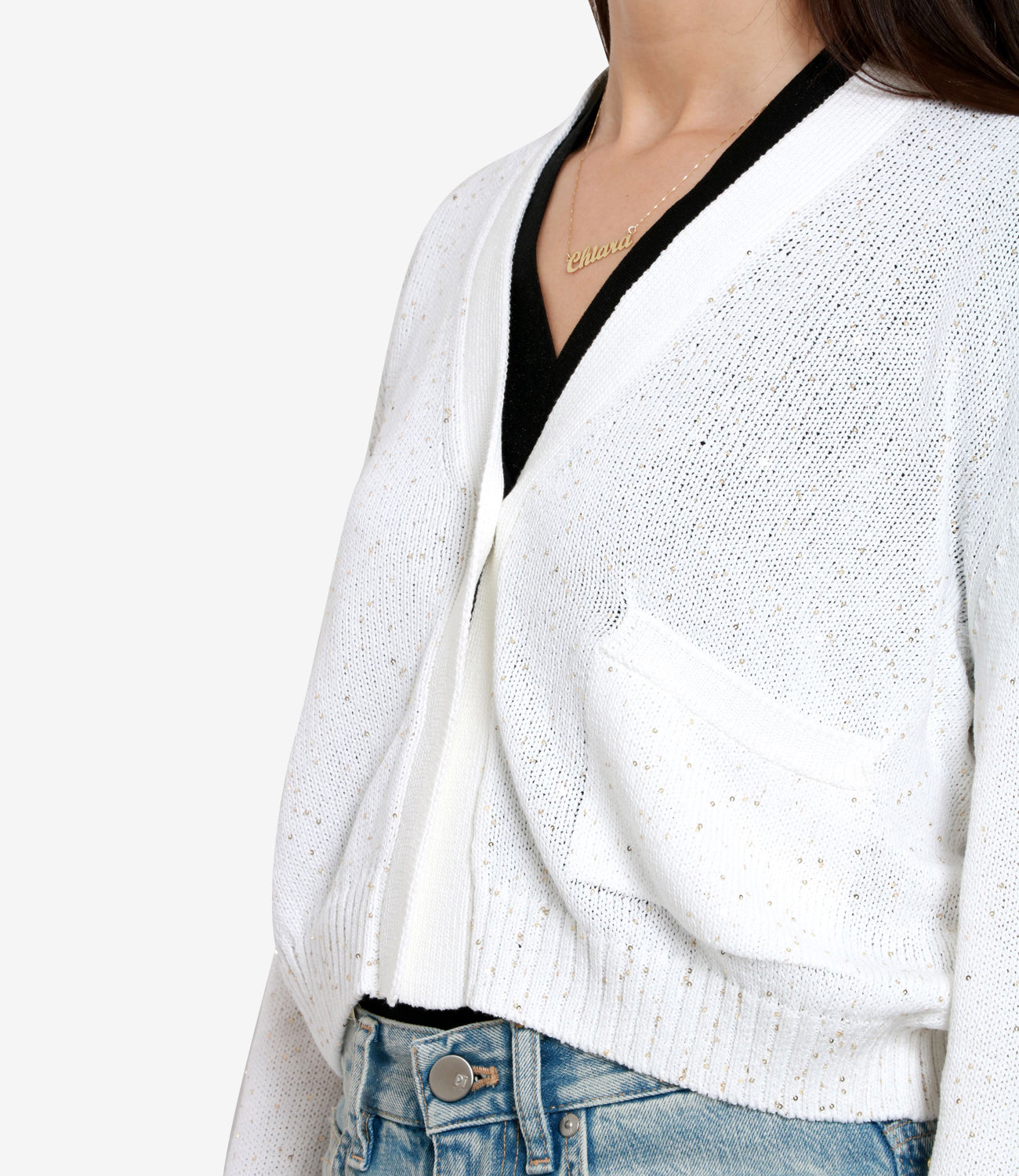 Gran Sasso | Cardigan Bianco e Oro