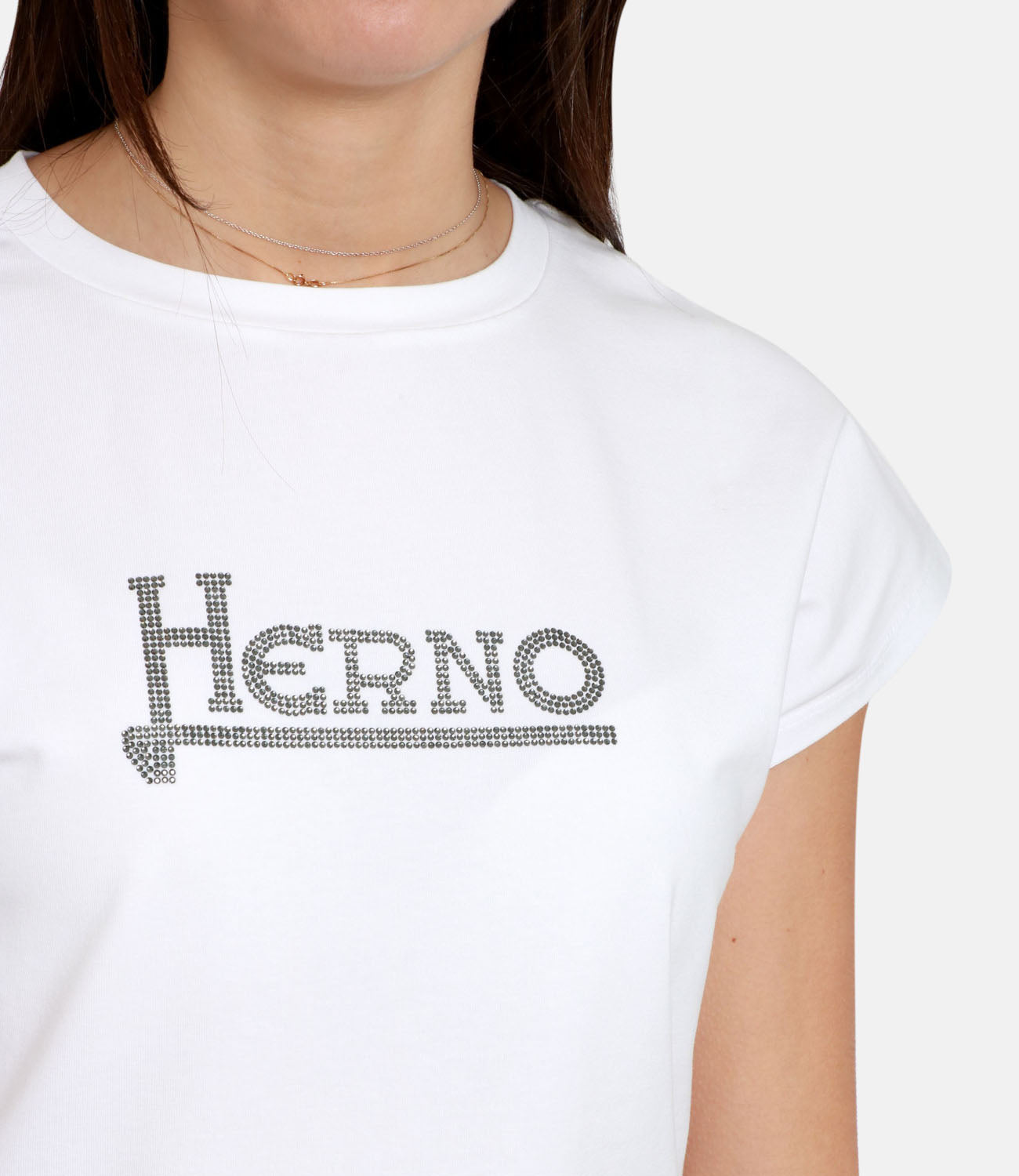 Herno | White and Brown T-Shirt