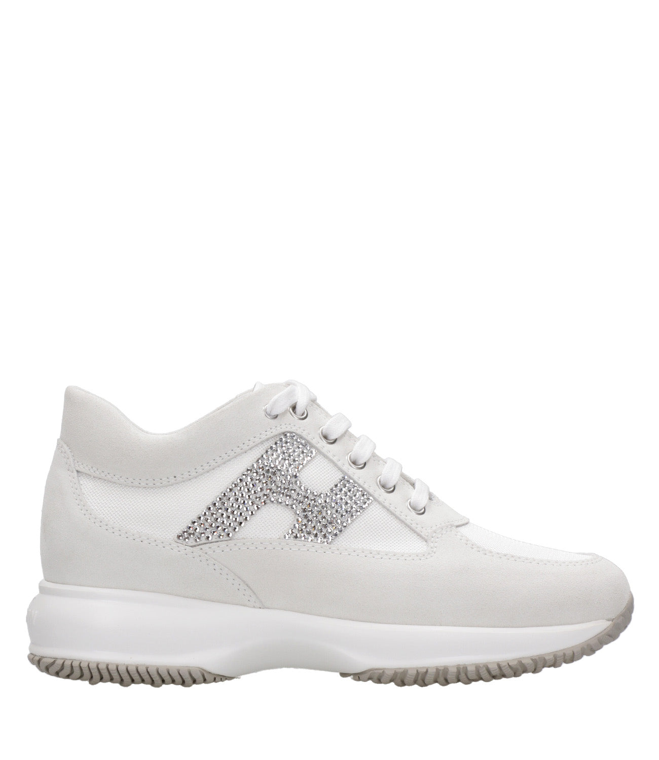 Hogan | Sneakers Interactive H Rhinestone White