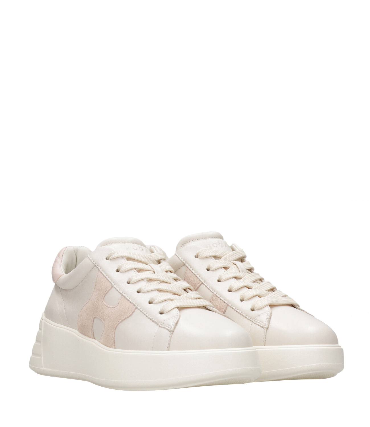 Hogan | Sneakers Rebel H562 Avorio e Rosa
