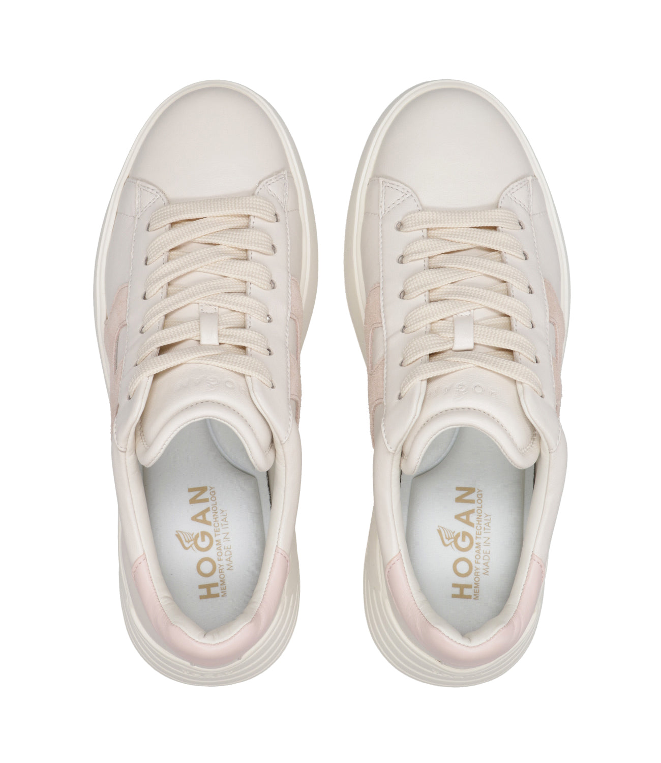 Hogan | Sneakers Rebel H562 Avorio e Rosa