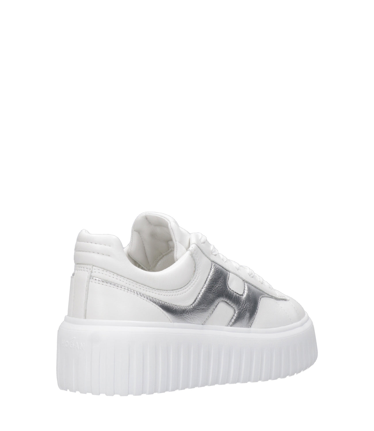 Hogan | Sneakers H-Stripes Bianco e Argento
