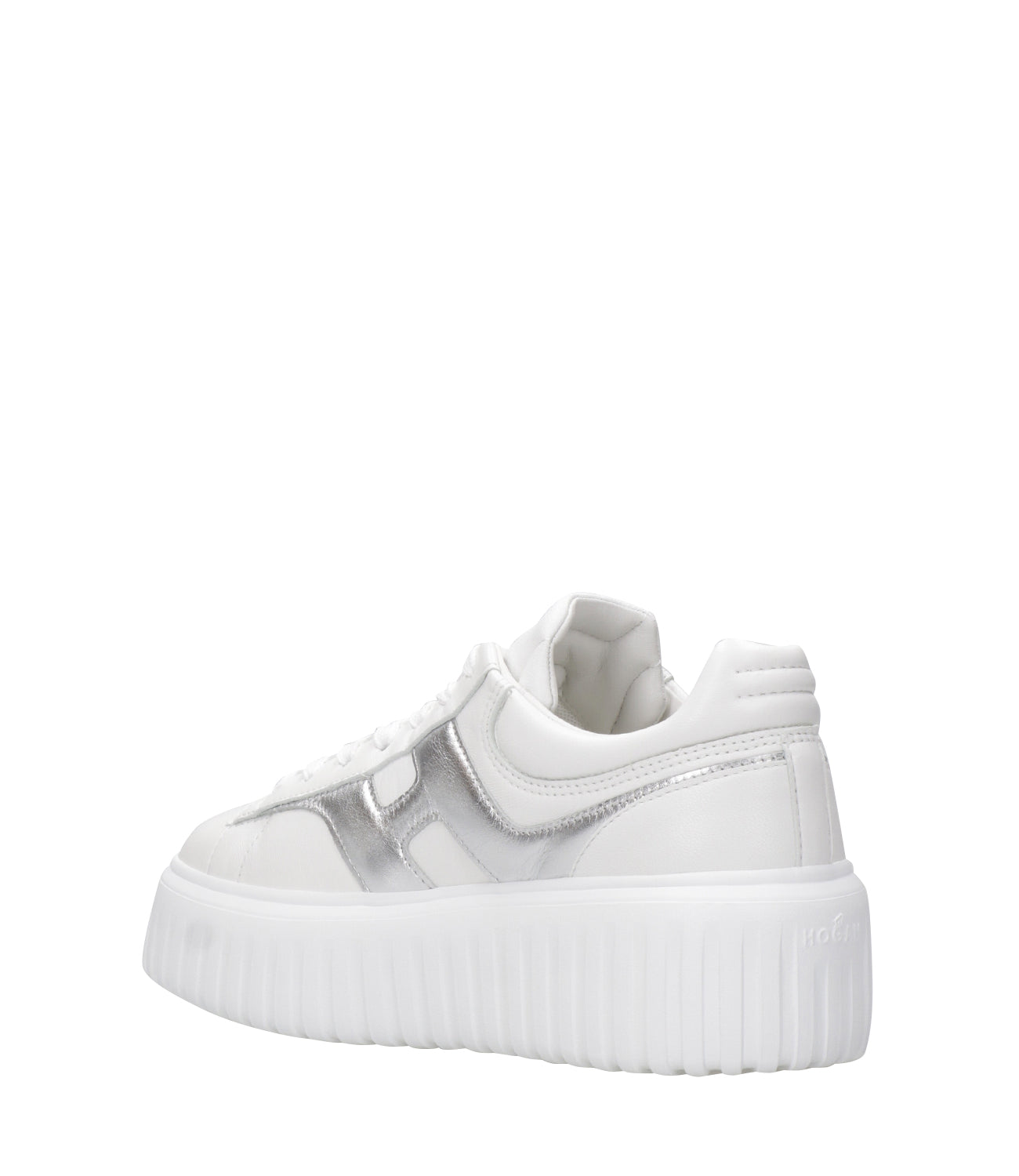 Hogan | Sneakers H-Stripes Bianco e Argento