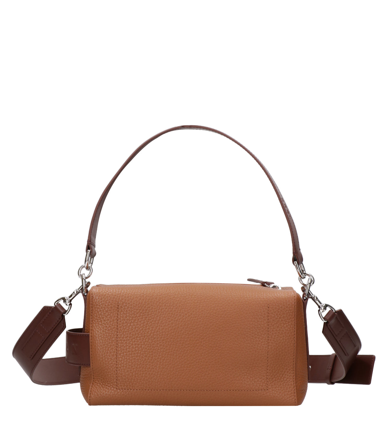 Hogan | Satchel Script Leather and Brown