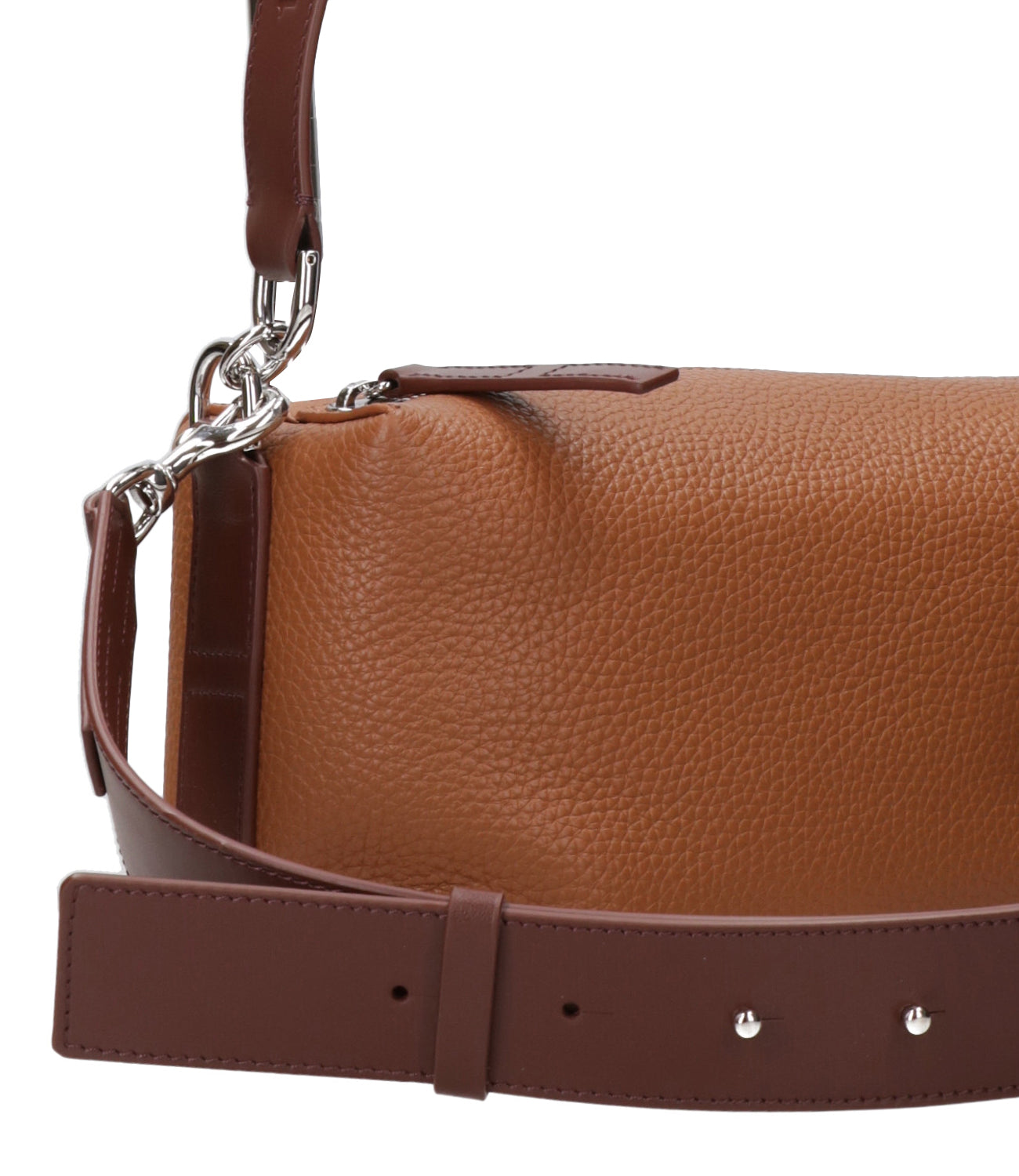 Hogan | Bauletto Script Cuoio e Moro