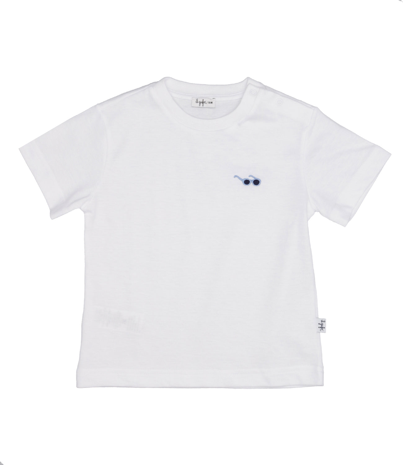 Il Gufo | T-Shirt Bianco e Avio