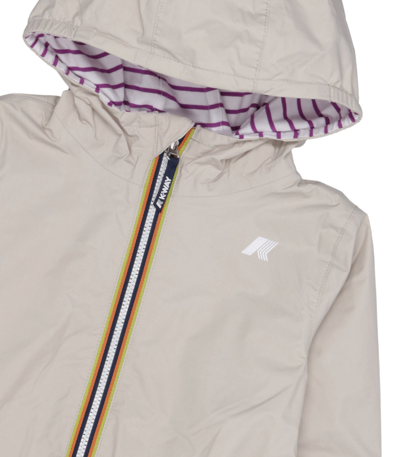 K-Way Kids | Giubbotto Jake Plus 2 Beige Prugna e Bianco