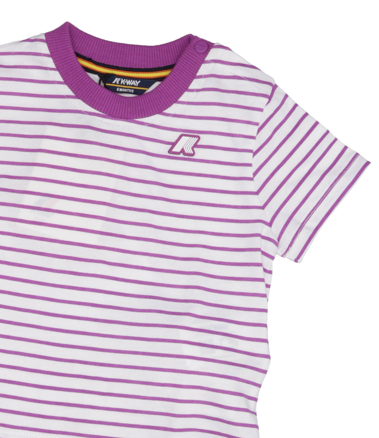 K-Way Kids | Set T-Shirt e Bermuda Bianco e Viola