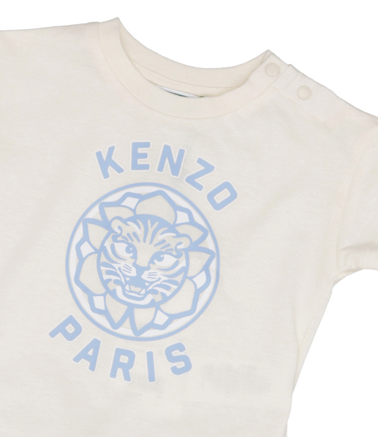 Kenzo Kids | Set T-Shirt Bermuda Avorio Celeste