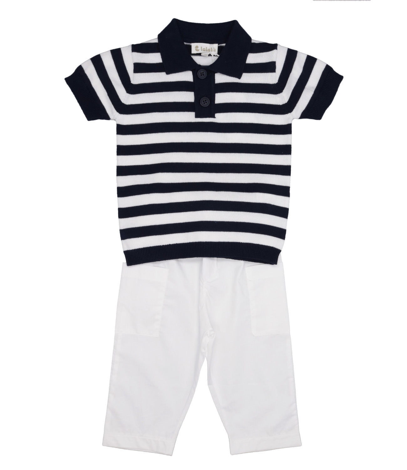 Lalalù | Set Polo Pantalone Blu navy