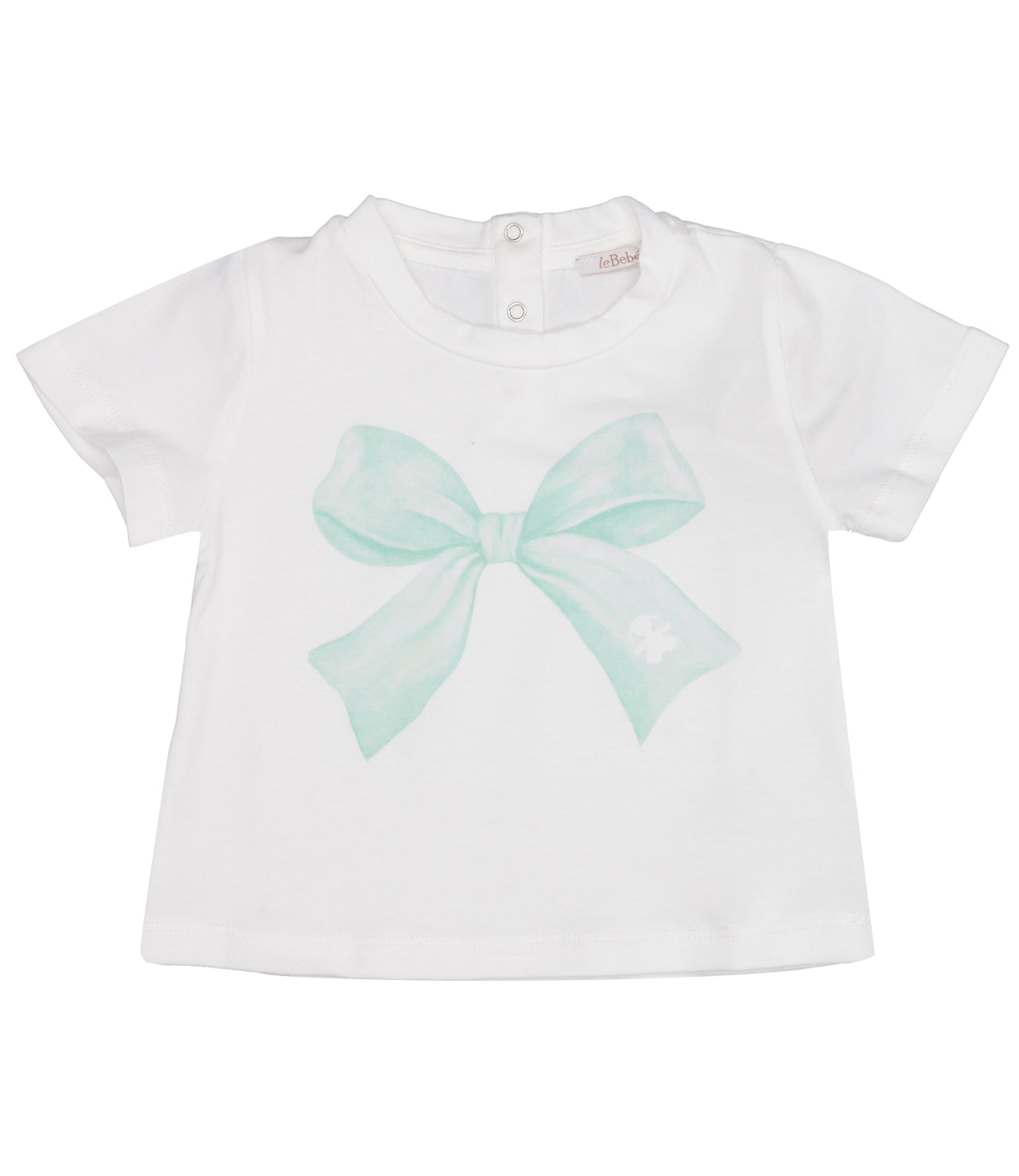 Le Bebè Enfant | T-Shirt Bianco Acquamarina