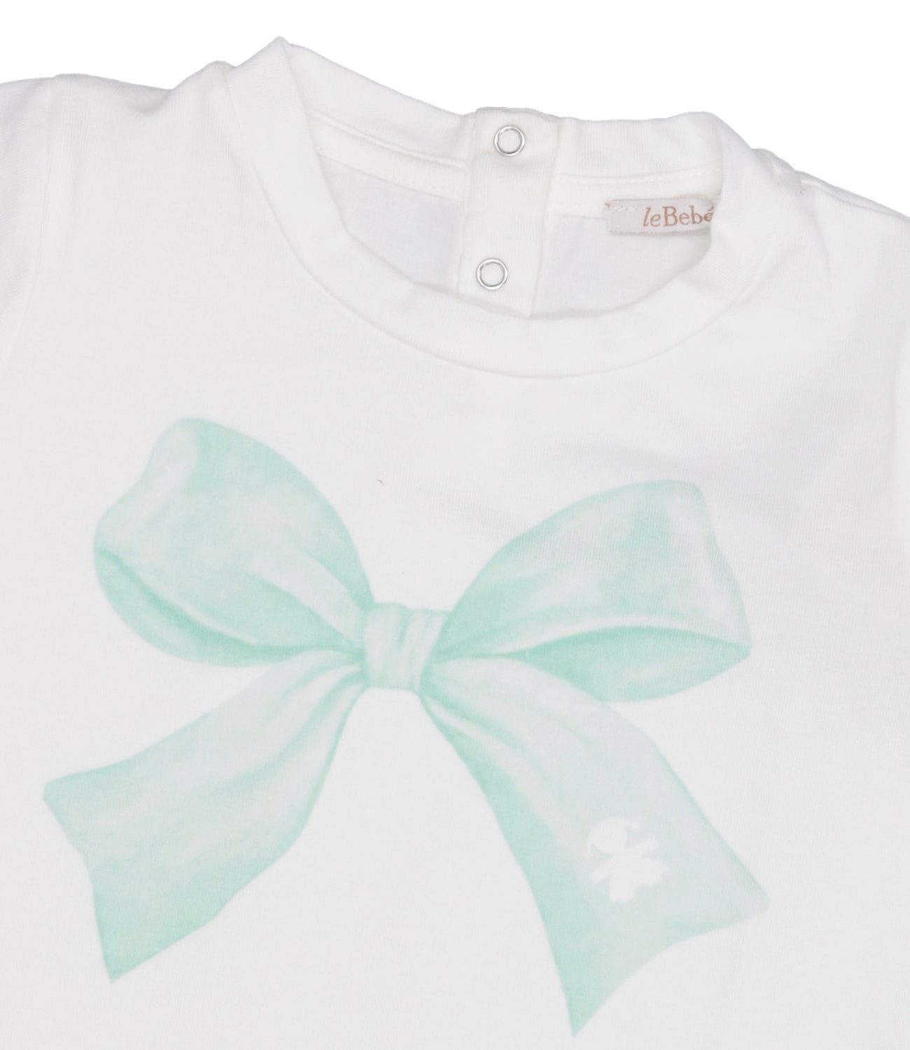 Le Bebè Enfant | T-Shirt Bianco Acquamarina