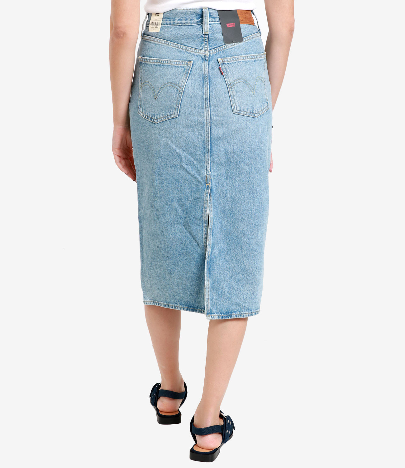 Levis | Gonna Hr Back Slit Denim Chiaro