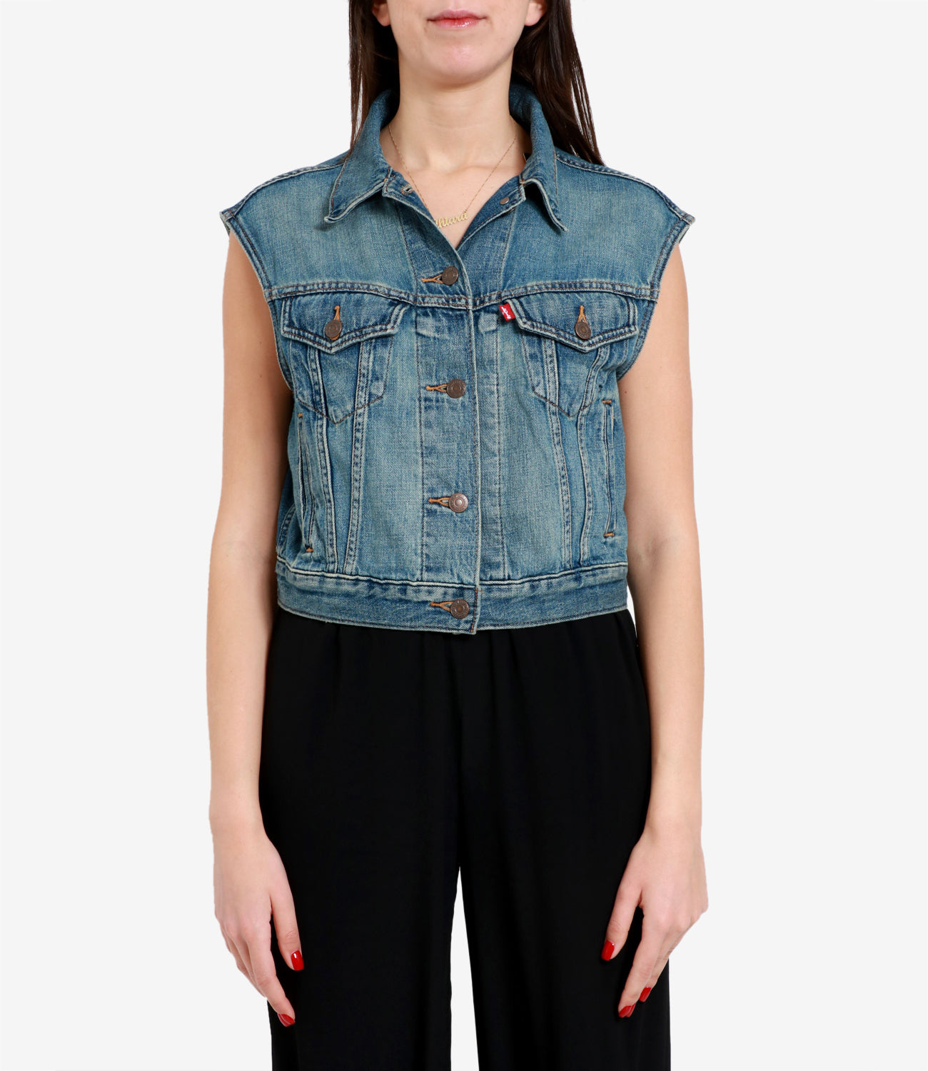 Levis | Smanicato Shrunken 90s Denim medio