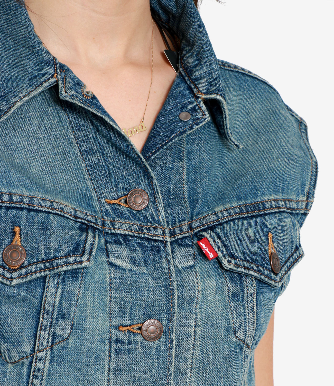 Levis | Smanicato Shrunken 90s Denim medio