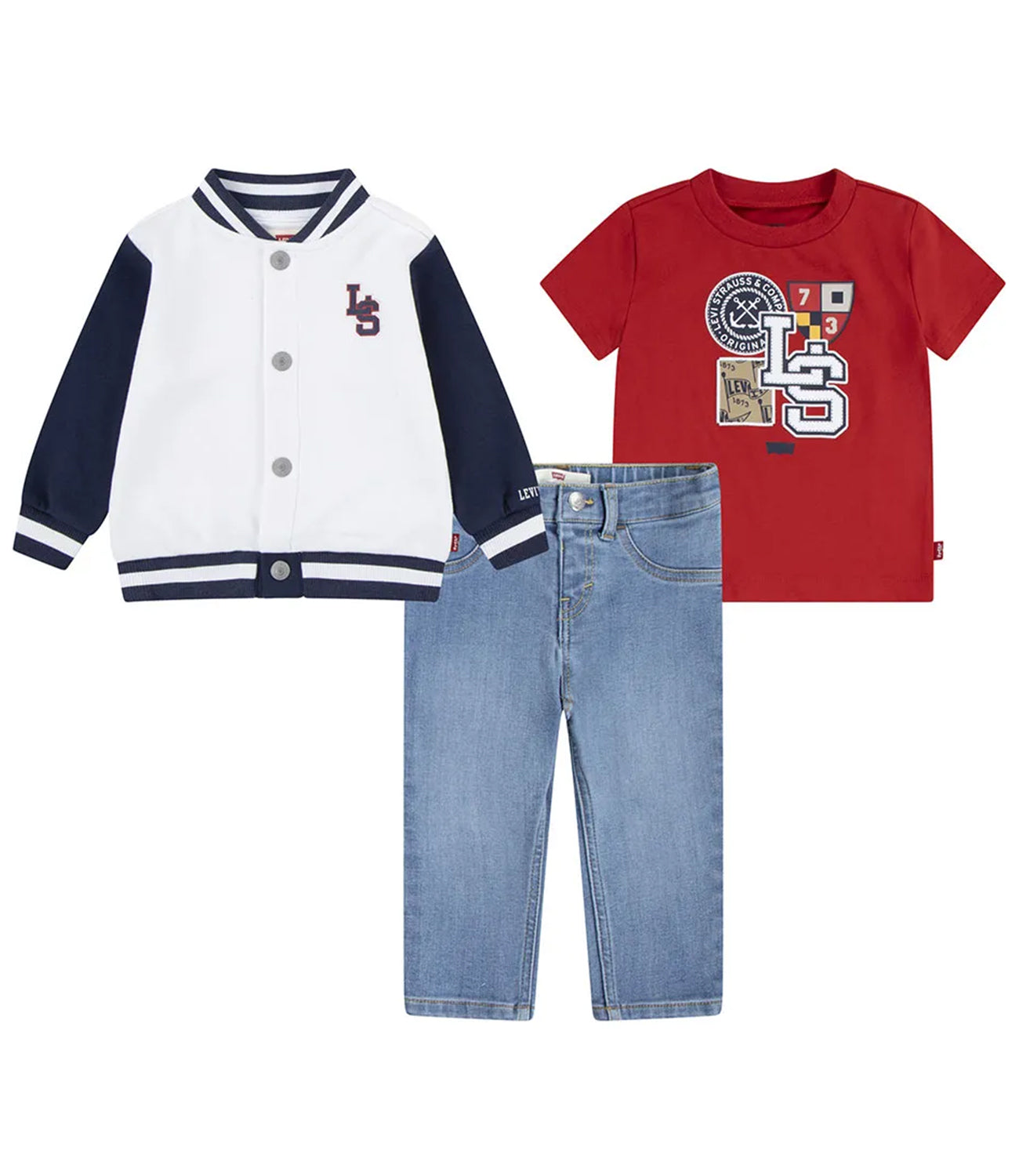Levis Kids | Set T-Shirt e Pantalone Bianco e Rosso