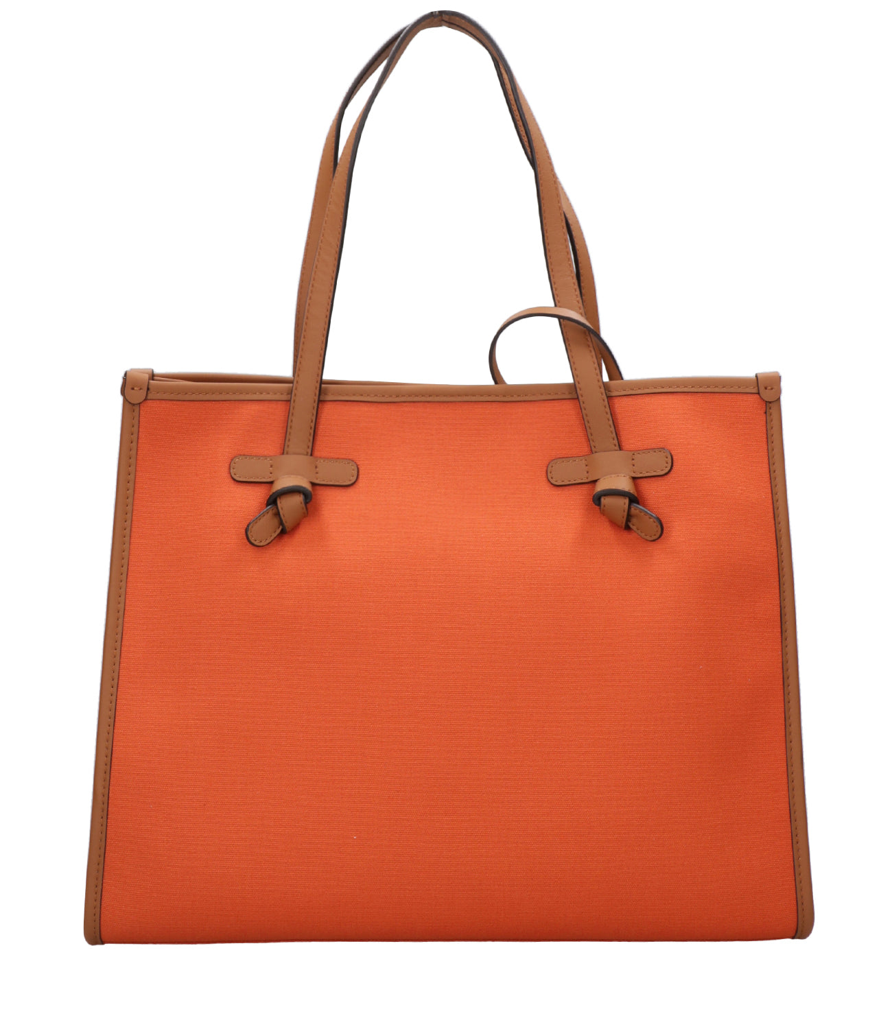 Marcella Club | Coral Rope and Caramel Bag