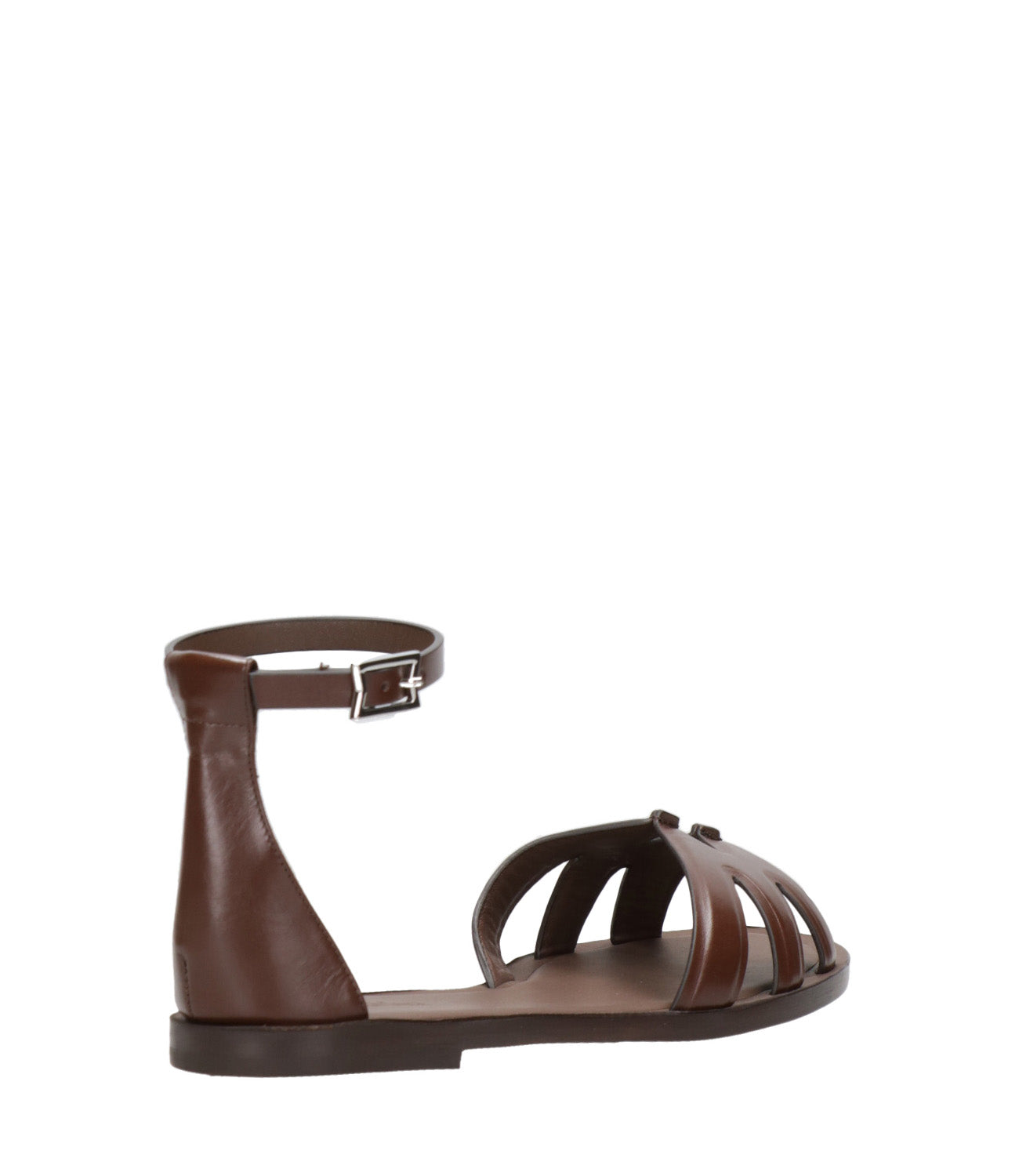 Max Mara | Sandalo Double Flat Noce
