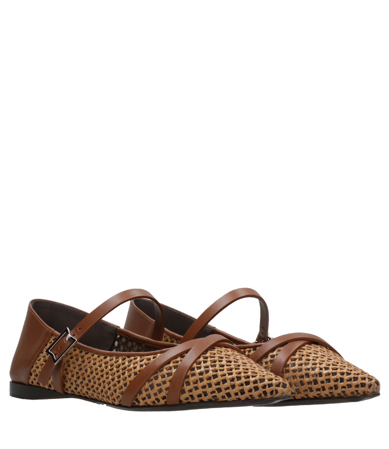Max Mara | Ballerina Woven Flat Leather