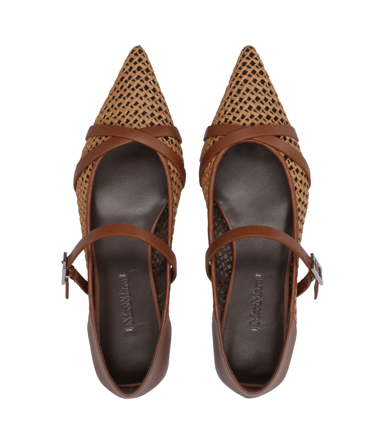 Max Mara | Ballerina Woven Flat Leather