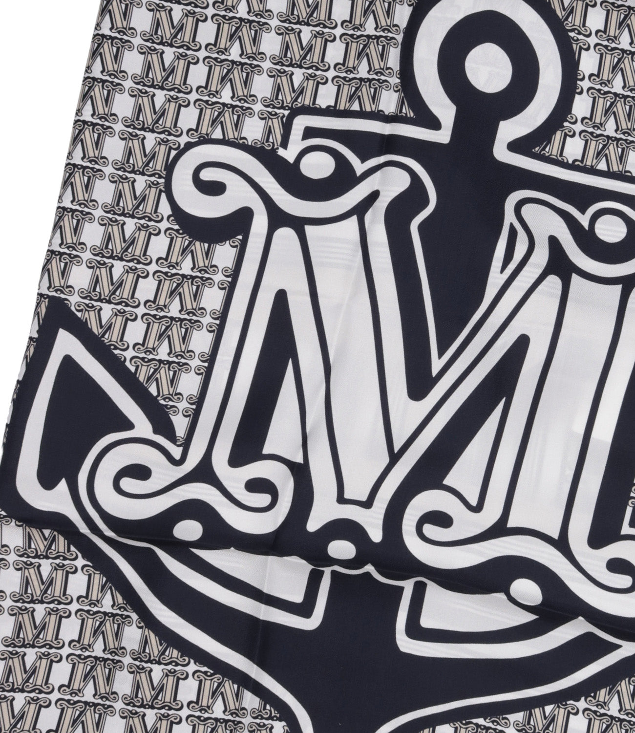 Max Mara | Foulard Blu navy e Sabbia