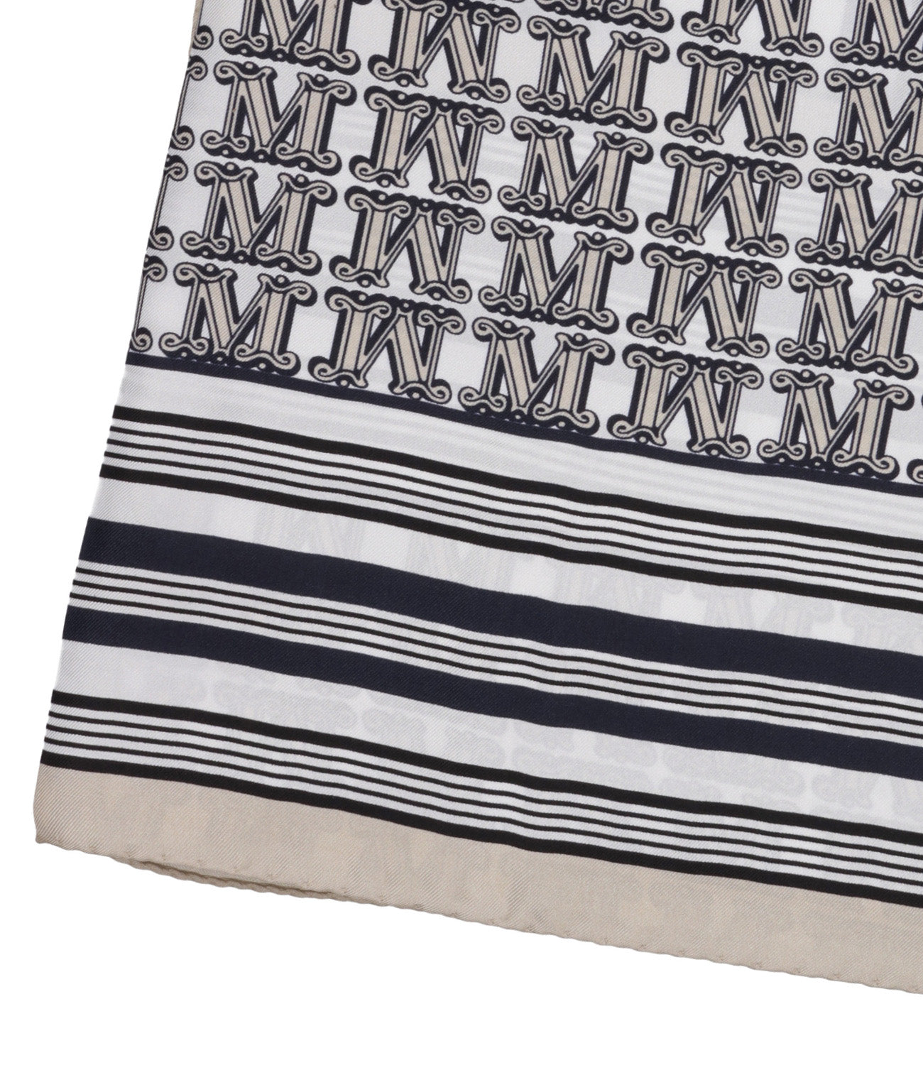 Max Mara | Foulard Blu navy e Sabbia